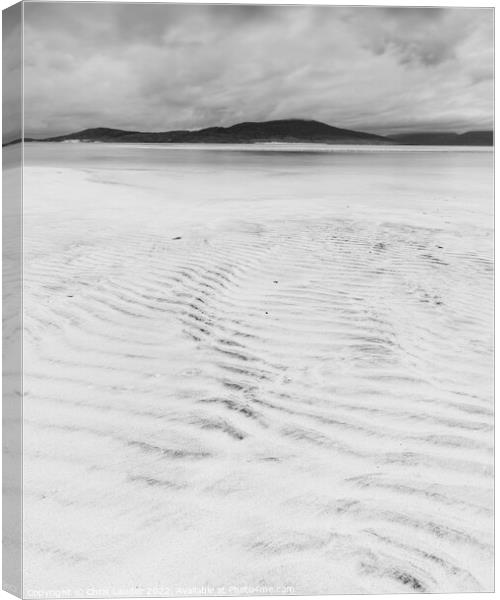 Seilebost ripples Canvas Print by Chris Lauder