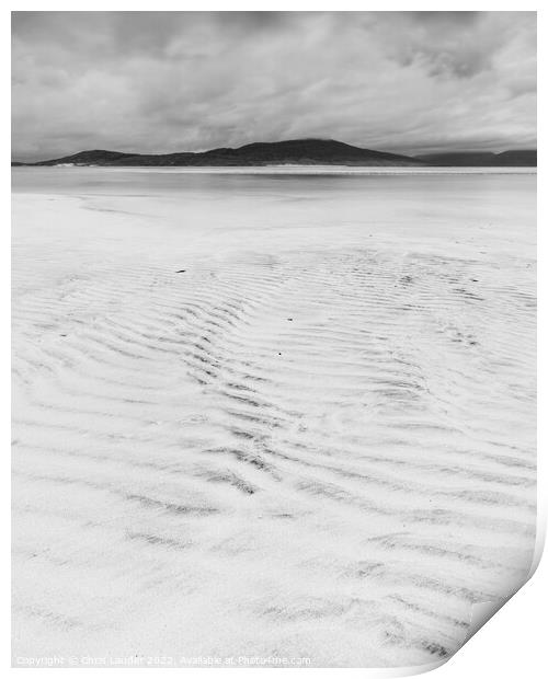 Seilebost ripples Print by Chris Lauder