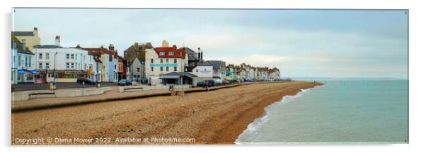 Deal Coast Kent Panoramic Acrylic by Diana Mower
