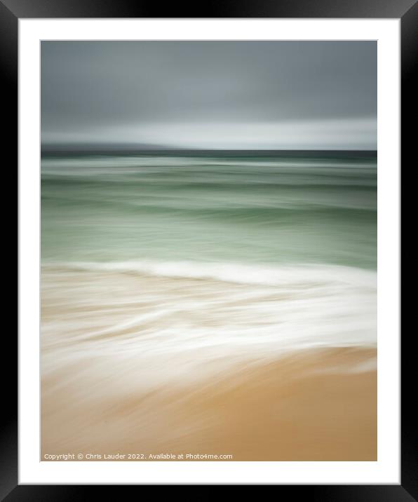 The Ephemeral Beauty of Harris Beach Framed Mounted Print by Chris Lauder