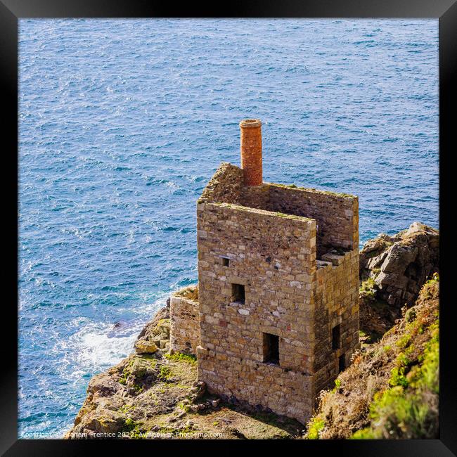 The Crowns Pumping Engine House, Botallack Mine, C Framed Print by Graham Prentice
