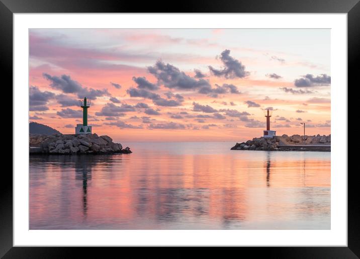 Majorca Sunrise  Framed Mounted Print by Graham Custance