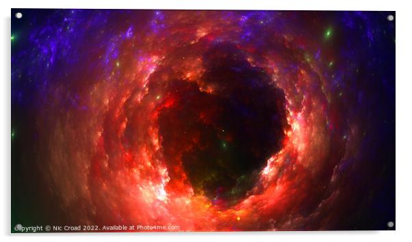 Through the wormhole Acrylic by Nic Croad