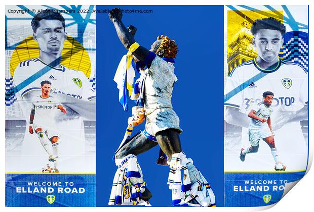 Welcome To Elland Road  Print by Alison Chambers