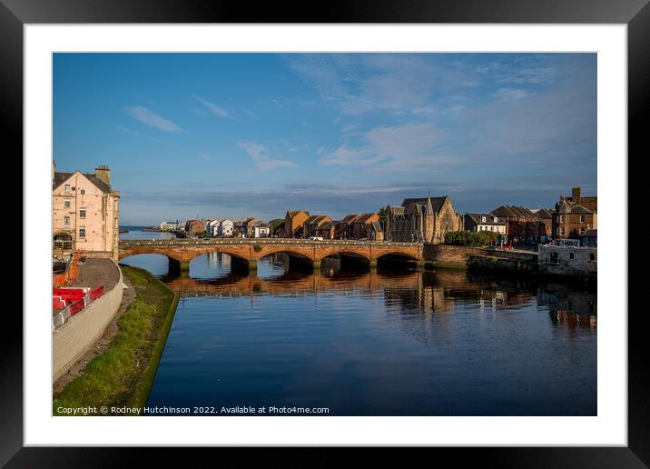 Majestic Bridge Over River Ayr Framed Mounted Print by Rodney Hutchinson