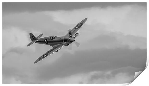 Supermarine Spitfire Mk XIV RN201 Print by J Biggadike