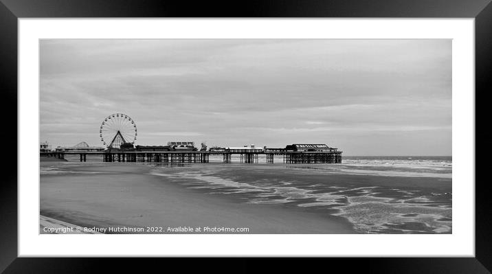 Majestic Central Pier in Blackpool Framed Mounted Print by Rodney Hutchinson