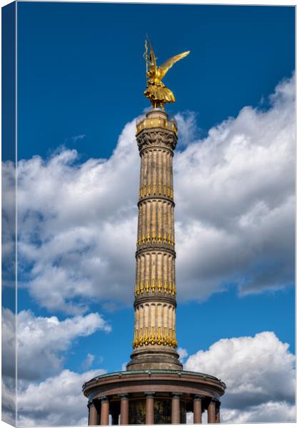 Victory Column In Berlin Canvas Print by Artur Bogacki