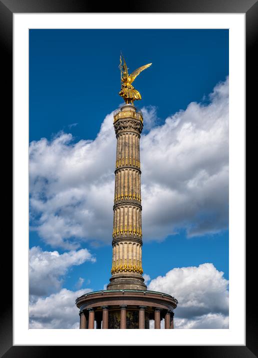 Victory Column In Berlin Framed Mounted Print by Artur Bogacki