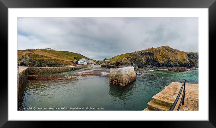 Mullion Cove Harbour, Cornwall Framed Mounted Print by Graham Prentice
