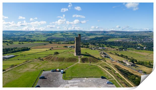 Castle Hill From The Air Print by Apollo Aerial Photography