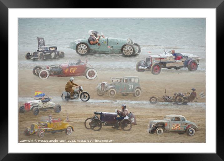 Fun on the Beach Framed Mounted Print by Horace Goodenough