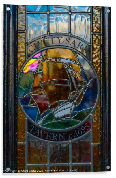 Cutty Sark Stained Glass Panel Acrylic by Adam Cooke