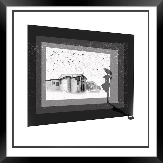 Caught in the rain Framed Print by Horace Goodenough