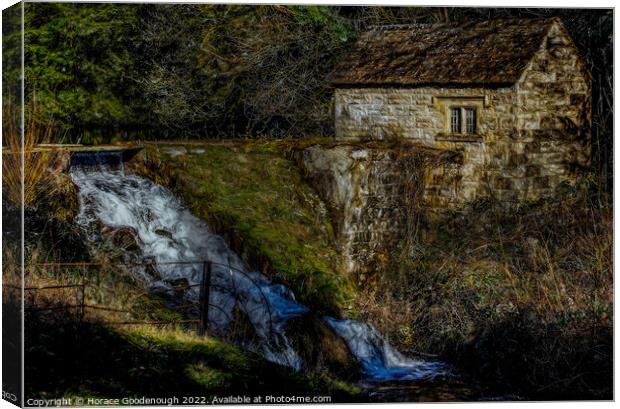Beside the waterfall Canvas Print by Horace Goodenough