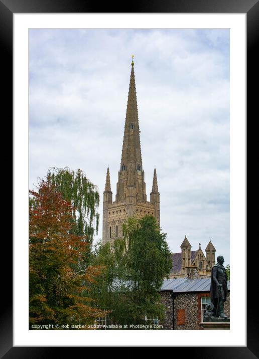 Norwich Cathedral Framed Mounted Print by Rob Barber