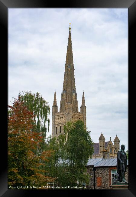 Norwich Cathedral Framed Print by Rob Barber