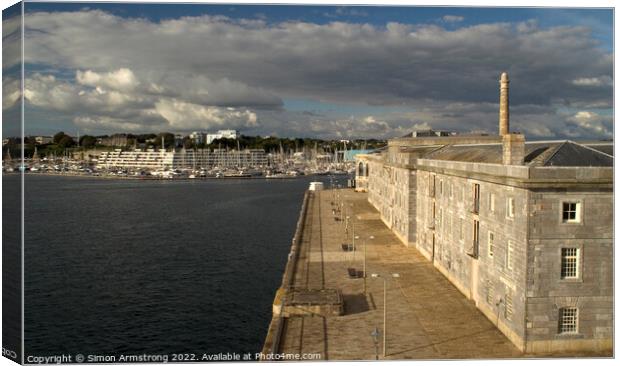 Royal William Yard  Canvas Print by Simon Armstrong