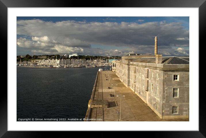 Royal William Yard  Framed Mounted Print by Simon Armstrong
