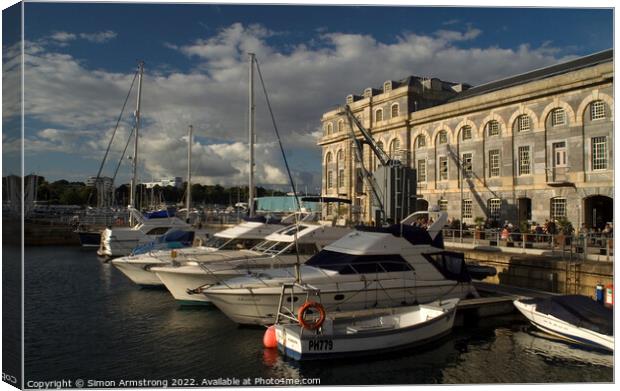 Royal William Yard Canvas Print by Simon Armstrong