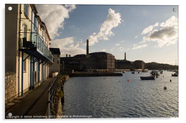 Royal William Yard Acrylic by Simon Armstrong