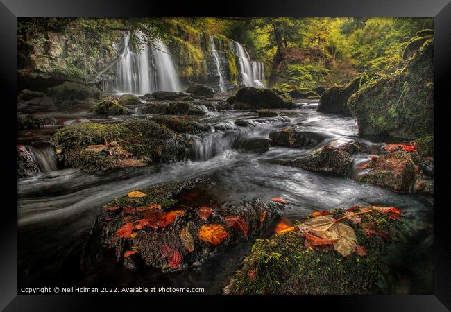 Sgwd y Pannwr Waterfall, Brecon Beacons Framed Print by Neil Holman