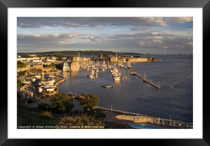 Royal William Yard Framed Mounted Print by Simon Armstrong