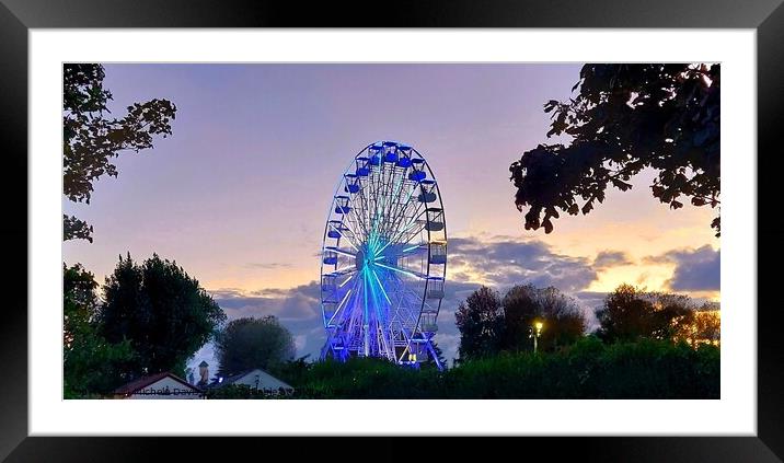 Southport Big Wheel Framed Mounted Print by Michele Davis
