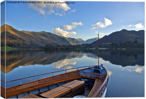 Sailing on Ullswater Canvas Print by Trevor Kersley RIP
