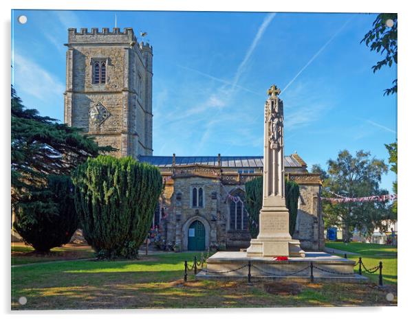 St Mary's Church, Axminster, Devon  Acrylic by Darren Galpin
