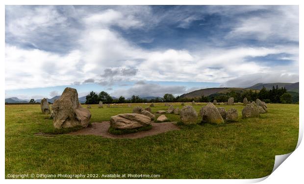 Castlerigg Stone Circle Print by DiFigiano Photography