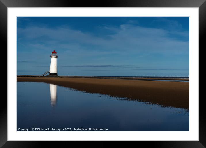 Point of Ayr Lighthouse Framed Mounted Print by DiFigiano Photography