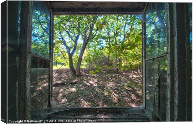 Through the small window Canvas Print by Nathan Wright