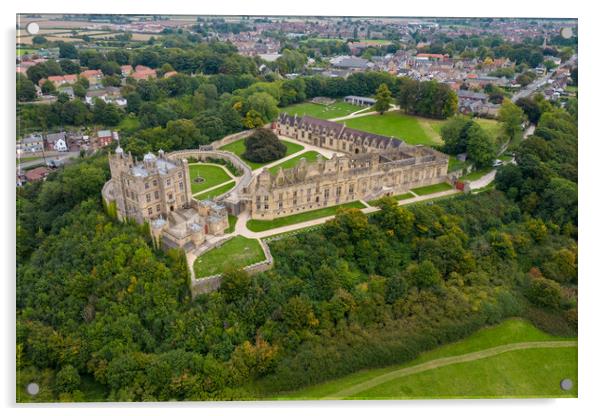 Bolsover Castle From The Air Acrylic by Apollo Aerial Photography