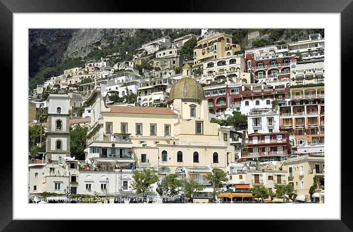 Positano, Amalfi Coast Framed Mounted Print by Howard Corlett