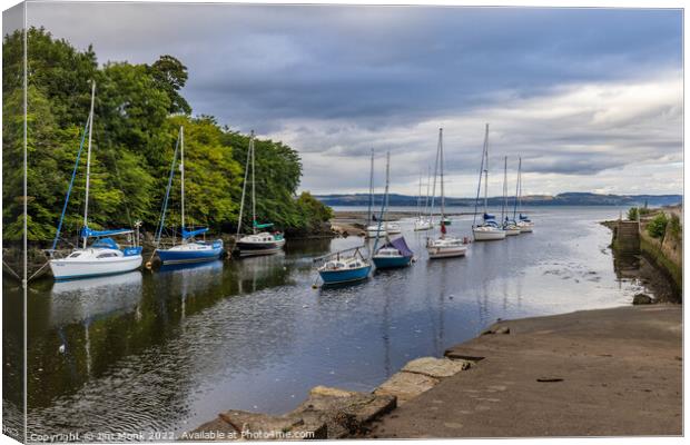 Cramond Port and Harbour Canvas Print by Jim Monk
