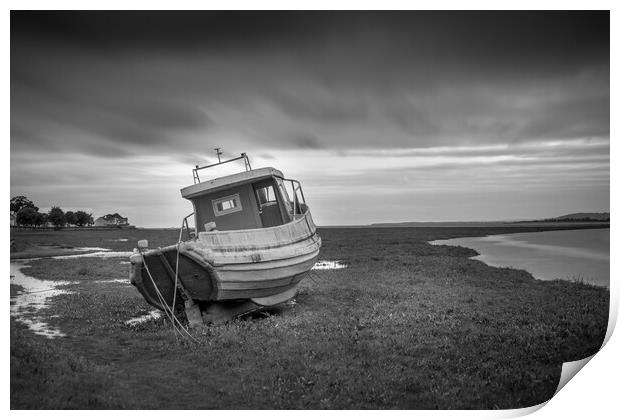 Penclawdd fishing boat Print by Bryn Morgan