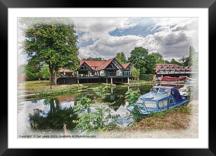 Above Goring on Thames Mill Framed Mounted Print by Ian Lewis
