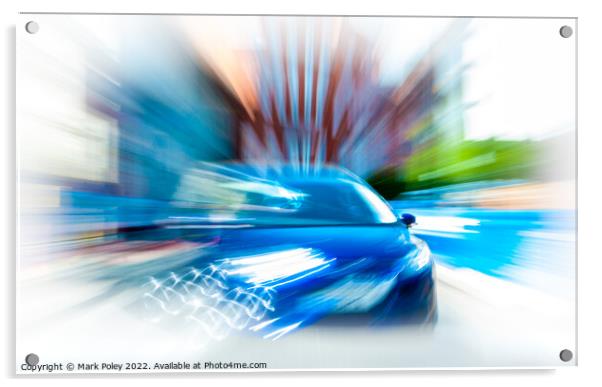 Car in a Spin  Acrylic by Mark Poley