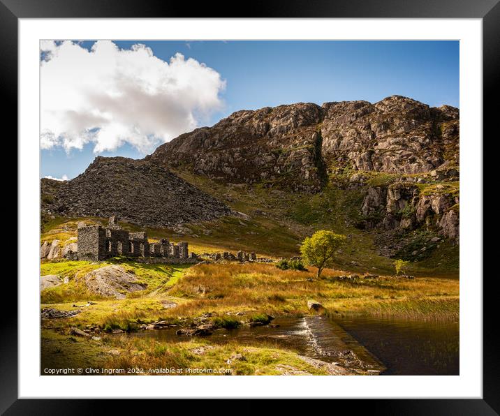 Unraveling the Mysteries of Cwmorthin Framed Mounted Print by Clive Ingram