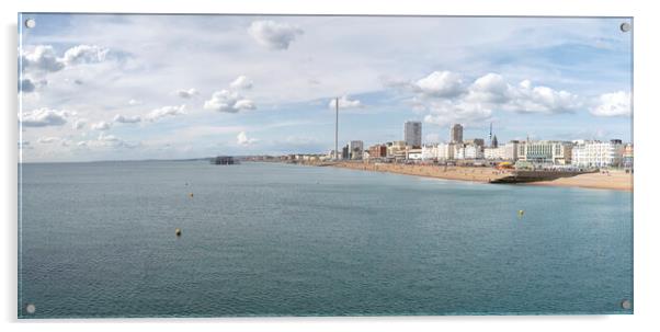 Brighton Seafront, Old Pier,  Acrylic by kathy white