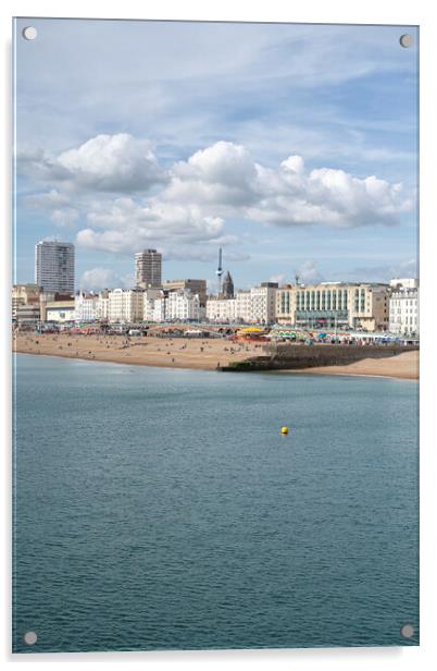Brighton Seafront Acrylic by kathy white