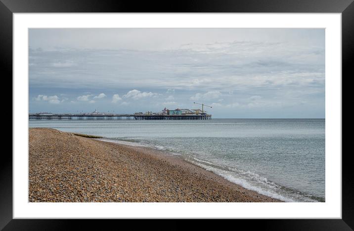 Brighton Seafront,  Pier,  Framed Mounted Print by kathy white