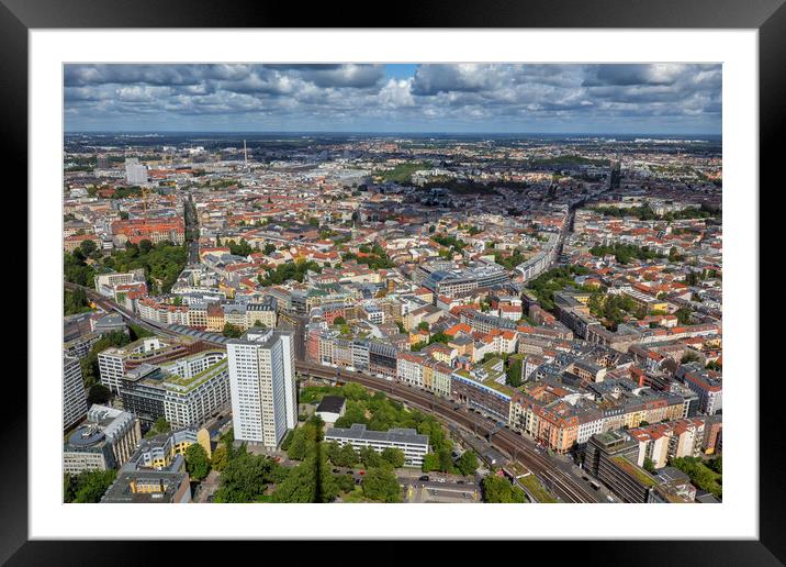 View Over City Of Berlin In Germany Framed Mounted Print by Artur Bogacki