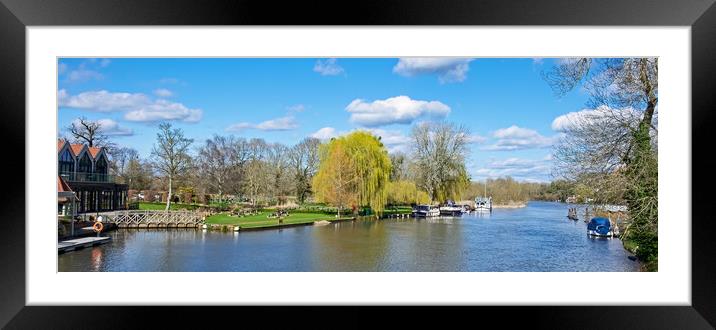 View from the Bridge Framed Mounted Print by Joyce Storey