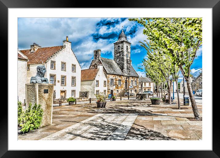 Culross Burgh Framed Mounted Print by Valerie Paterson