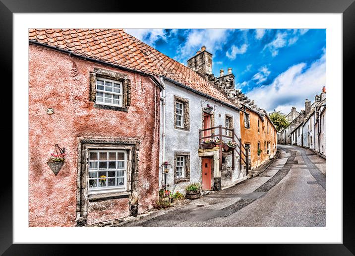 Quaint Culross Framed Mounted Print by Valerie Paterson