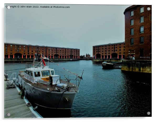 Royal Albert Dock Acrylic by John Wain