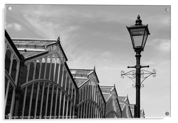 Market Hall and Lamp, Stockport, England Acrylic by Imladris 