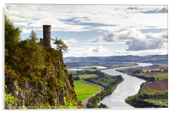 Kinnoull Hill Acrylic by Ros Ambrose